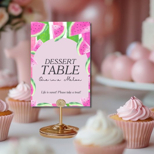 Eins in Melon Dessert TABLE Pink Watermelon Unters Einladung