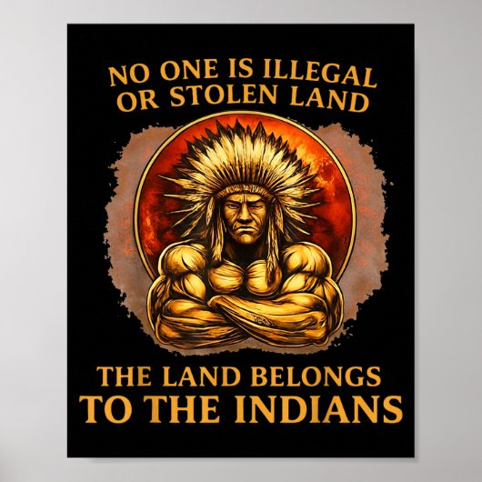 Eins ist illegal oder gestohlenes Land, das Land g Poster (Vorne)