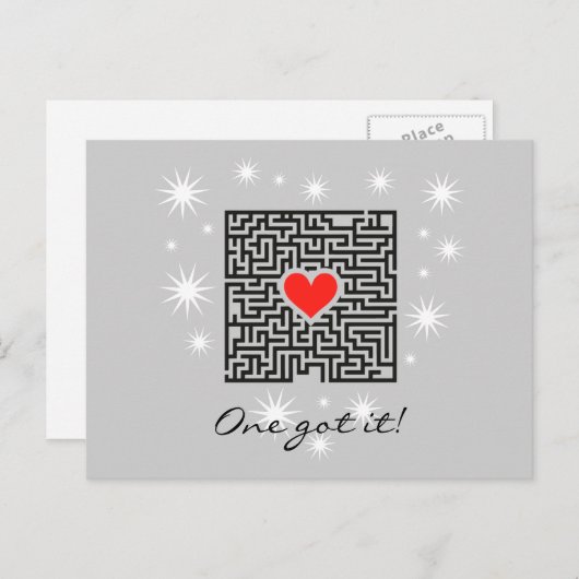 Eins JGA Postkarte (Vorne/Hinten)