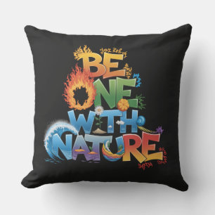 Eins mit der Natur sein - elementar Öko freundlich Kissen