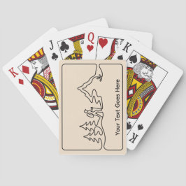 Eins mit der Natur spielkarten anpassbarer Text