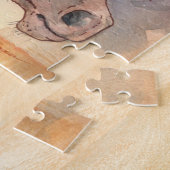 Eins mit Herd-Wasserfarbenpferden Puzzle (Seite)