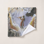 Eins mit Naturelutschlauch Badhandtuch Set (Waschlappen)