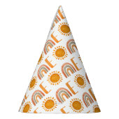 Eins - Modern Rainbow and Sunshine 1. Geburtstag Partyhütchen (Links)