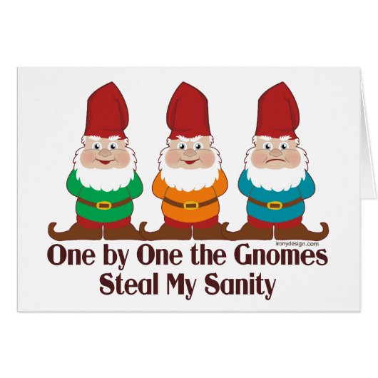 Eins nach dem anderen die Gnomes (Vorderseite (Horizontal))