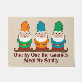 Eins nach dem anderen die Gnomes Fußmatte