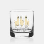 Eins nach dem anderen, die Llamas stehlen mein San Whiskyglas (Vorderseite)