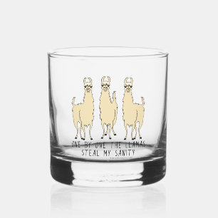 Eins nach dem anderen, die Llamas stehlen mein San Whiskyglas