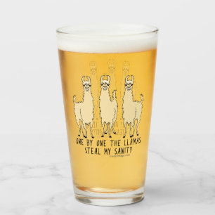 Eins nach dem anderen stehlen die Lamas meine Glas