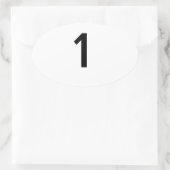 eins ovaler aufkleber (Tasche)