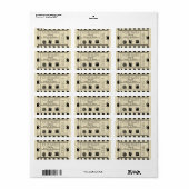 Eins Save the Date zulassen Adressaufkleber (Vorne)