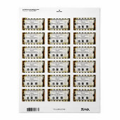 Eins Save the Date zulassen Adressaufkleber (Vorne)