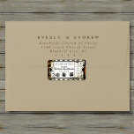 Eins Save the Date zulassen Adressaufkleber<br><div class="desc">Whimsical Rustic Vintag rustikale Western Sattel Hochzeit Siegel,  Save the Date - oder für jeden Anlass verwenden - einfach den Text ändern - sehen Sie mehr Vintage Produkte Magnolia Hochzeit Einladungen und Reaktionskarten -</div>