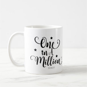 EINS VON EINER MILLION Typografie & Sterne Persona Kaffeetasse