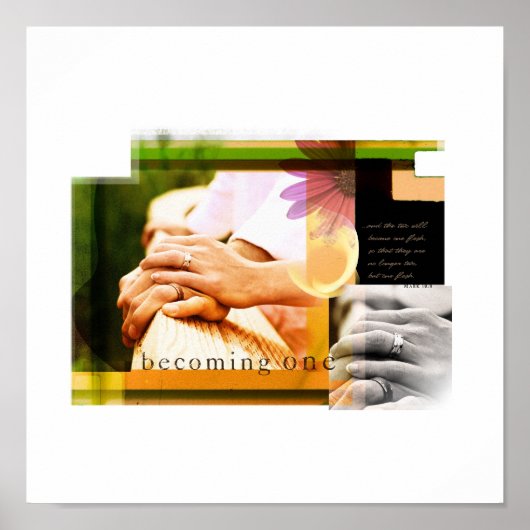 Eins werden (Mark 10:8) Poster (Vorne)