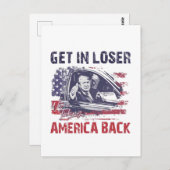 Eins: Wir nehmen Amerika zurück Trump Postkarte (Vorne/Hinten)