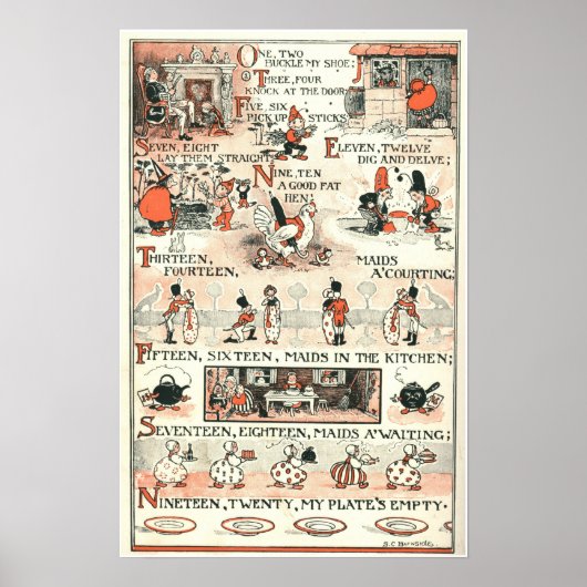 Eins, zwei, klopfen Sie mir den Schuh. Poster (Vorne)