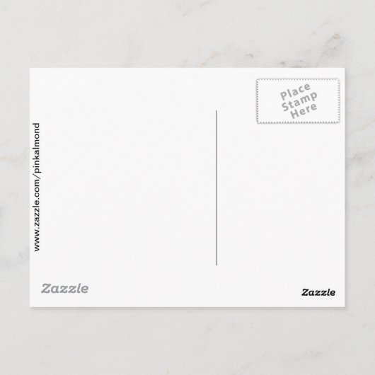 Eins, zwei, knöpfen Sie mir das Kinderzimmer-Rhyme Postkarte (Rückseite)