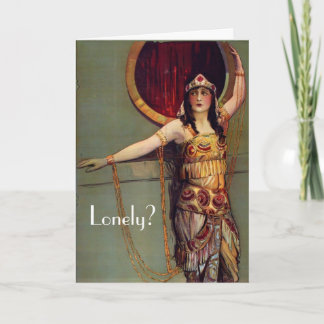 Einsam? Grußkarte Karte