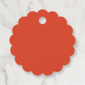 Einsam kürzen eines das Feld. Herbstblätter fallen Geschenkanhänger (Rückseite)