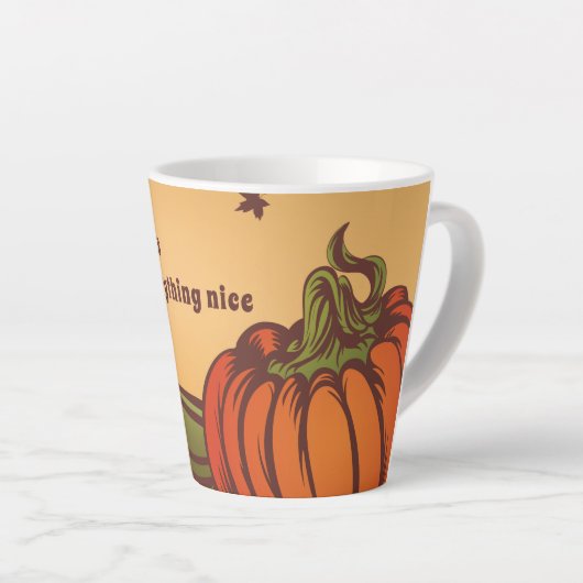 Einsam kürzen eines das Feld. Herbstblätter fallen Milchtasse (Rechte Ecke)