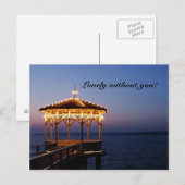 Einsam ohne Sie romantisch Postkarte (Vorne/Hinten)