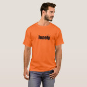 einsam/Orange mit Einsamkeit T-Shirt (Vorne ganz)