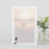 Einsam Seagull am Strand Briefpapier (Stehend Vorderseite)