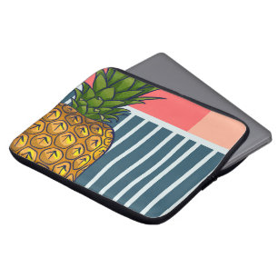 "Einsame Ananas" Lebhafte Pop-Kunst Laptopschutzhülle