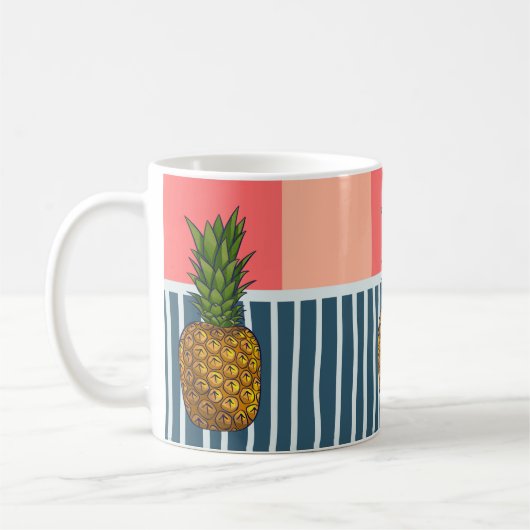 "Einsame Ananas" | sonderbar Kaffeetasse (Links)