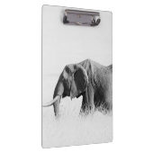 Einsame Elefant (High Key) Klemmbrett (Rechts)