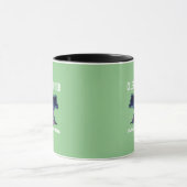 Einsame Galaxie-Wolf-Silhouette Tasse (Zentrum)