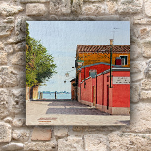 Einsame Gasse in Venedig, Italien Puzzle