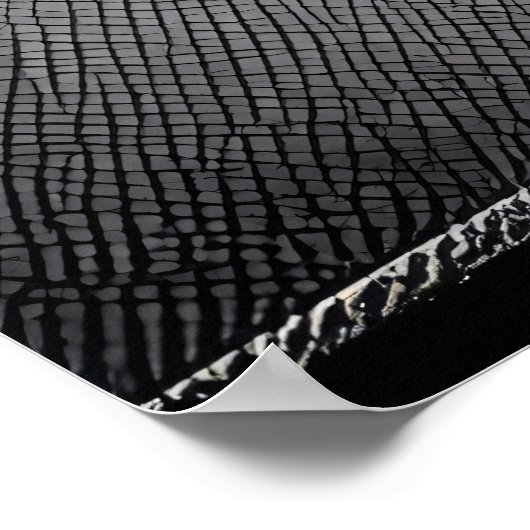 einsame Gitarre Poster (Ecke)