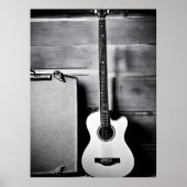 einsame Gitarre Poster (Vorne)