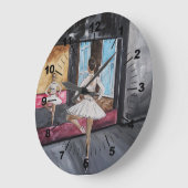 Einsame Gnade Gemälde von Alfred Fox Große Wanduhr (Winkel)