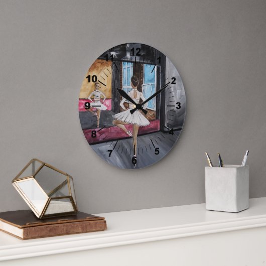 Einsame Gnade Gemälde von Alfred Fox Große Wanduhr (Büro)