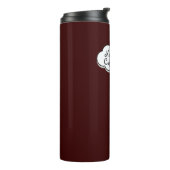 Einsame Herz-Katze Thermosbecher (Nach links gedreht)