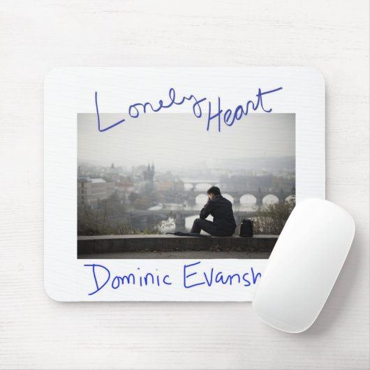 Einsame Herz-Mausunterlage Mousepad (Mit Mouse)