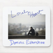 Einsame Herz-Mausunterlage Mousepad (Vorne)