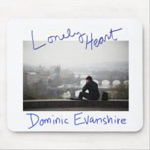 Einsame Herz-Mausunterlage Mousepad