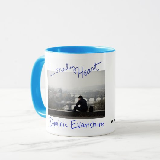 Einsame Herz-Tasse Tasse (Vorderseite Links)