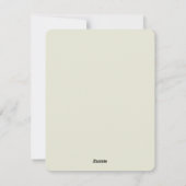 Einsame Hütte Feiertagskarte (Rückseite)