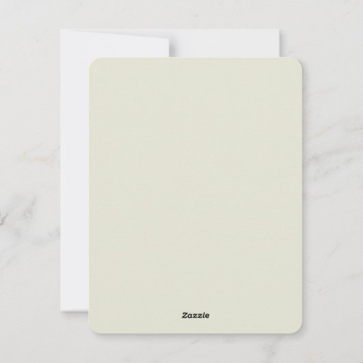 Einsame Hütte Feiertagskarte (Rückseite)