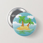 Einsame Insel Button (Vorne & Hinten)