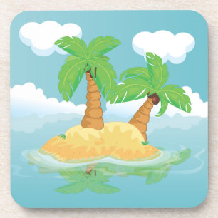 Einsame Insel Untersetzer