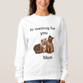 einsame Kätzchen gewartet für Mama Sweatshirt