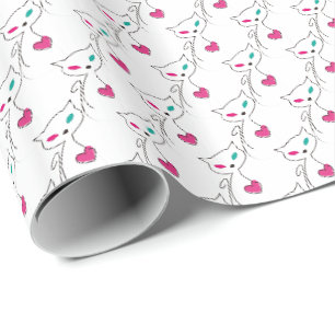 einsame Katze Geschenkpapier