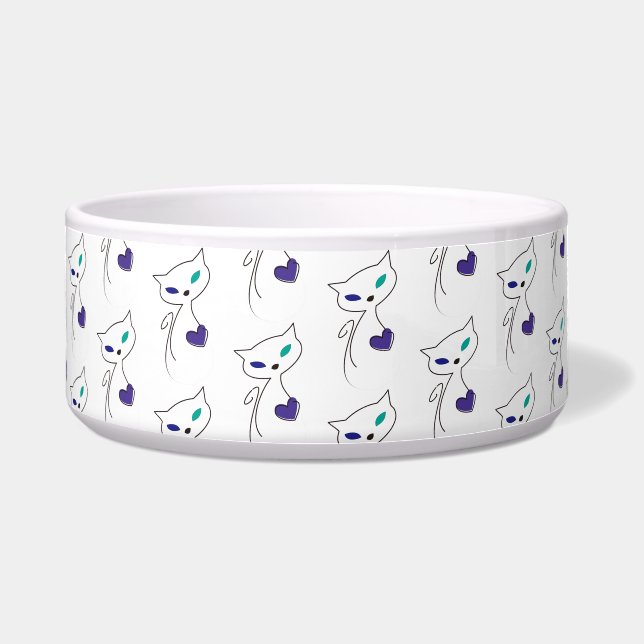 einsame Katze Napf (Vorderseite)