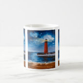 Einsame Leuchtfeuer-Tasse Kaffeetasse (Mittel)